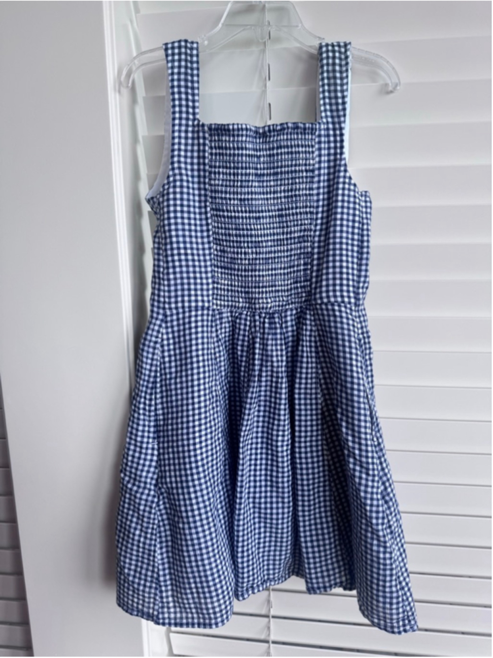 Girls Abercrombie Kids Casual Dress Size 7 Blue and White Gingham - Picture 5 of 5